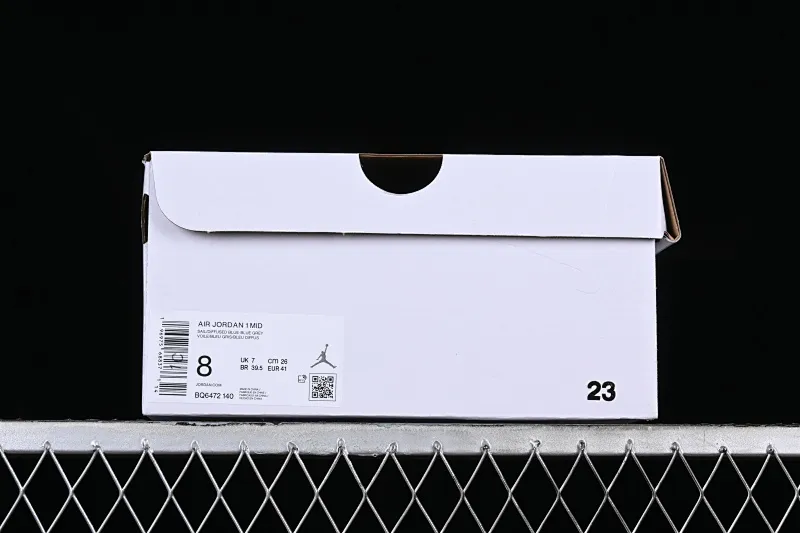 All categories Air Jordan Jordan series basketball shoes Air Jordan 1 Mid Air Jordan 1 Mid AJ1 Joe 1 white and blue Chinese culture and leisure sneakers BQ6472-140